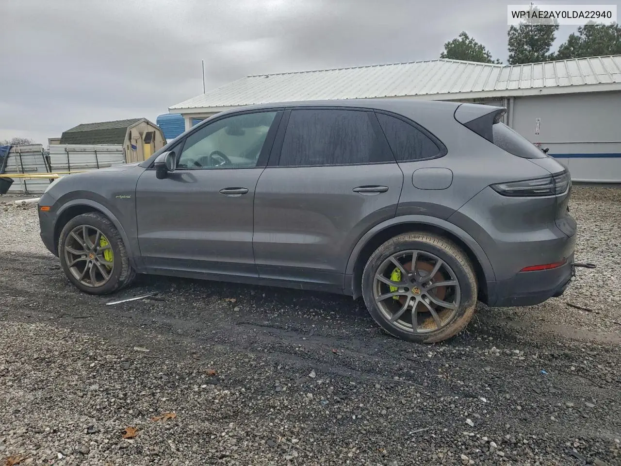 WP1AE2AY0LDA22940 2020 Porsche Cayenne E-Hybrid