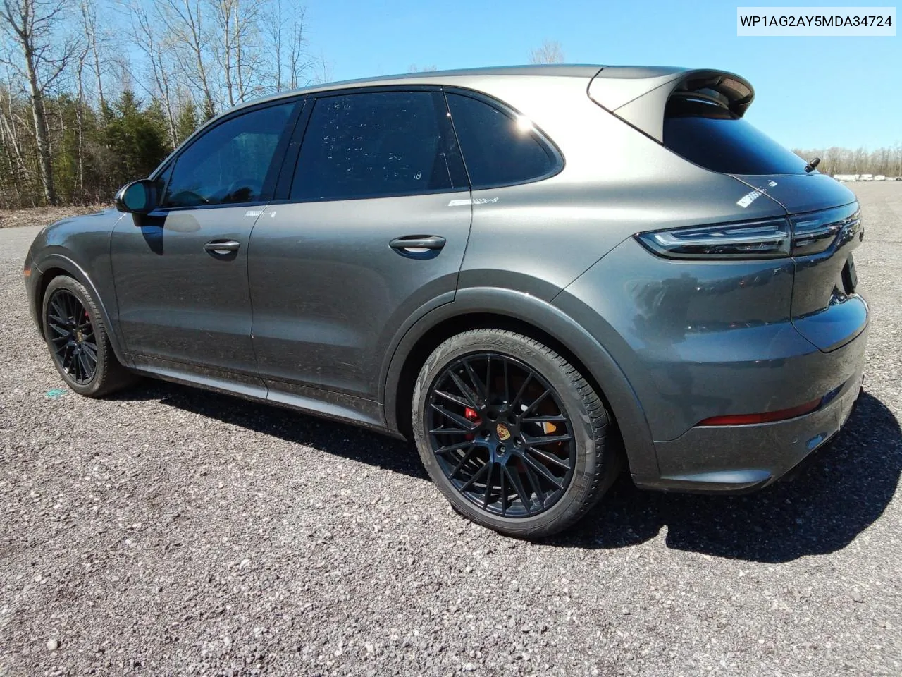 2021 Porsche Cayenne Gts VIN: WP1AG2AY5MDA34724 Lot: 48800004