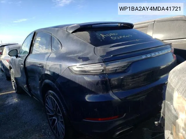 WP1BA2AY4MDA41721 2021 Porsche Cayenne Coupe