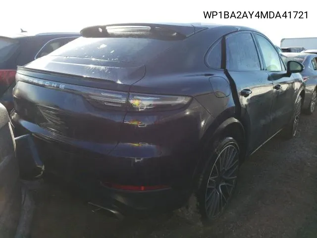 WP1BA2AY4MDA41721 2021 Porsche Cayenne Coupe