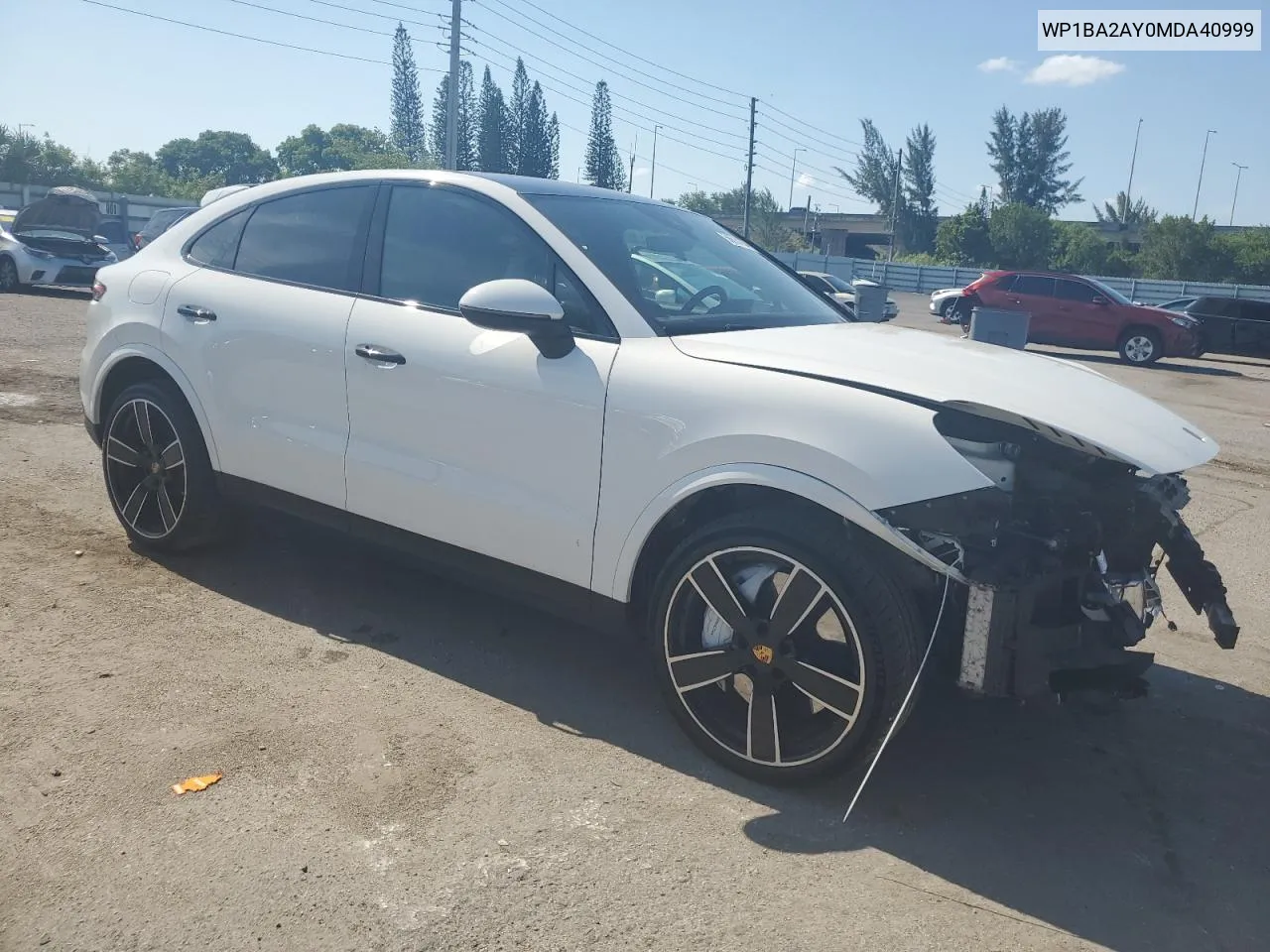 WP1BA2AY0MDA40999 2021 Porsche Cayenne Coupe