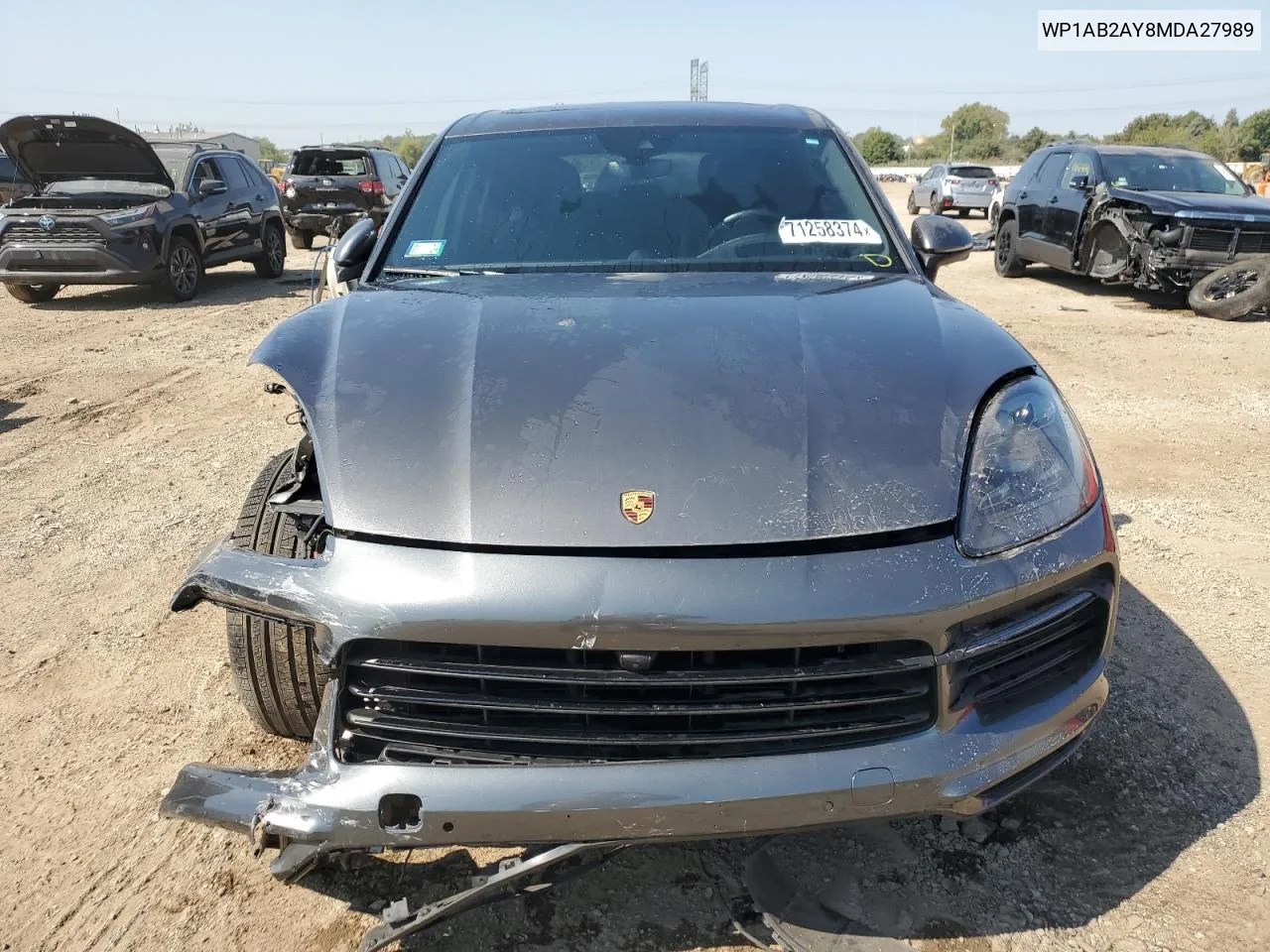 2021 Porsche Cayenne S VIN: WP1AB2AY8MDA27989 Lot: 71258374