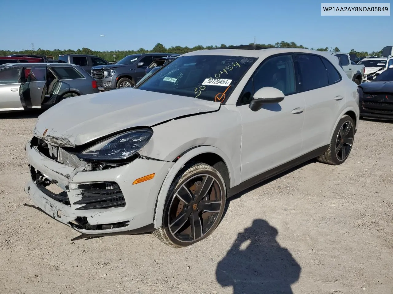 2022 Porsche Cayenne VIN: WP1AA2AY8NDA05849 Lot: 50720454