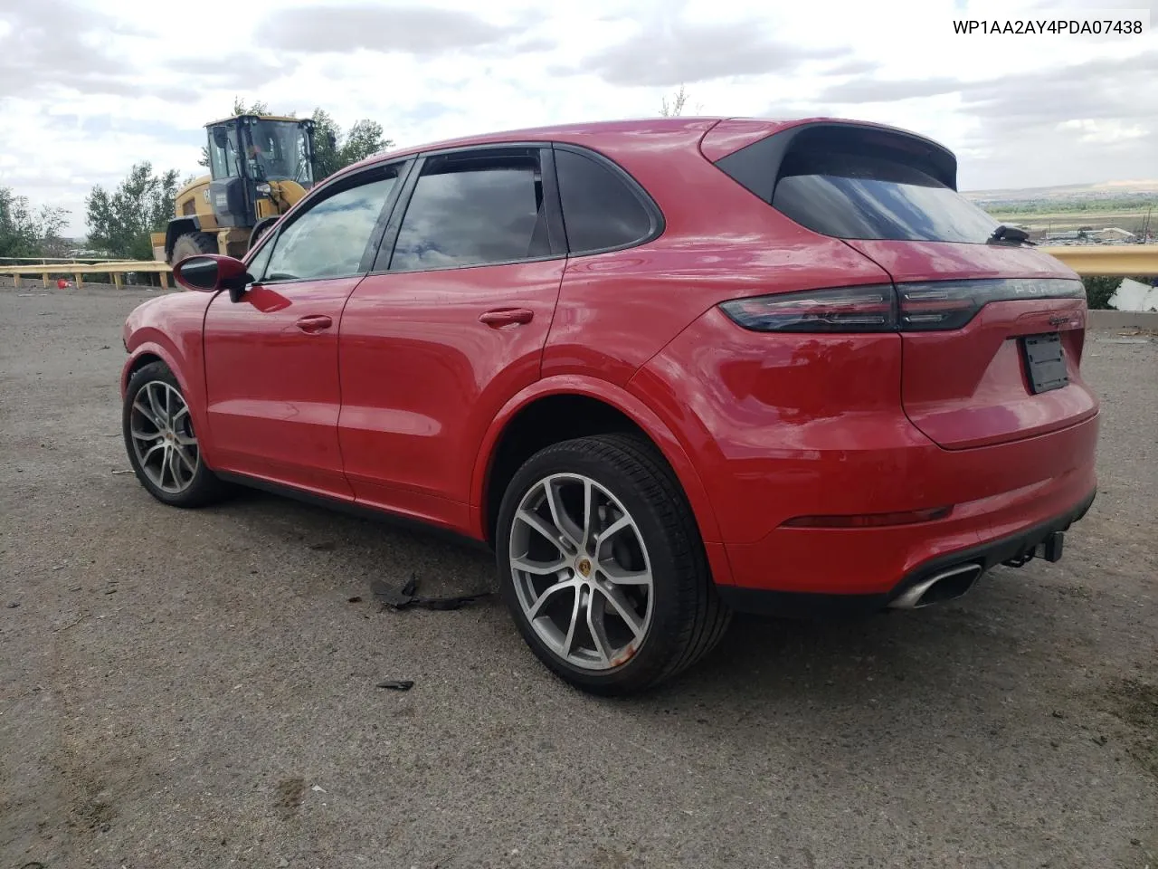 2023 Porsche Cayenne Base VIN: WP1AA2AY4PDA07438 Lot: 59661044