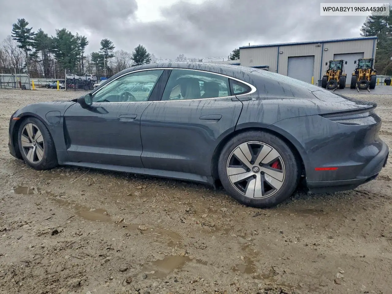 WP0AB2Y19NSA45301 2022 Porsche Taycan 4S