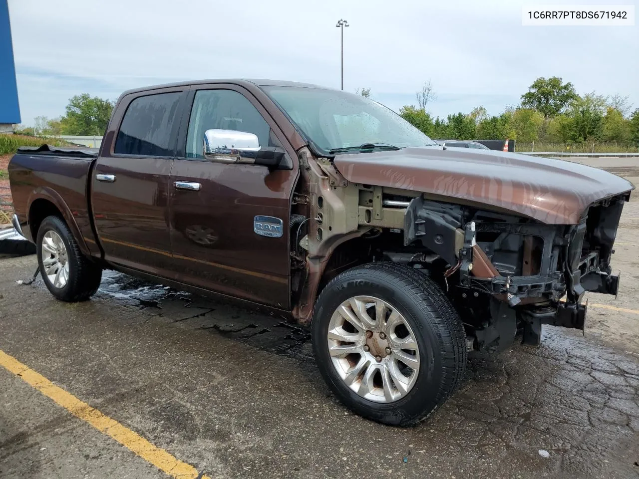 2013 Ram 1500 Longhorn VIN: 1C6RR7PT8DS671942 Lot: 72634864