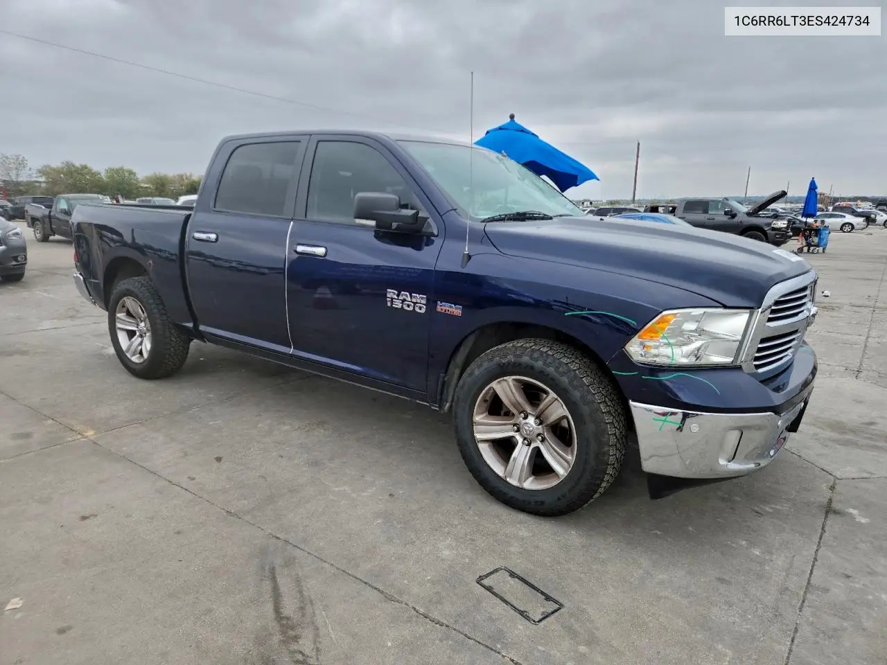 1C6RR6LT3ES424734 2014 Ram 1500 Slt