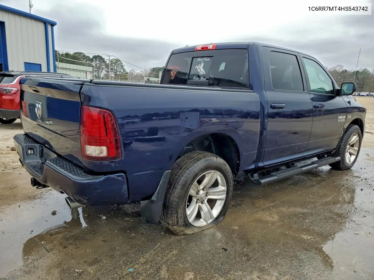 1C6RR7MT4HS543742 2017 Ram 1500 Sport