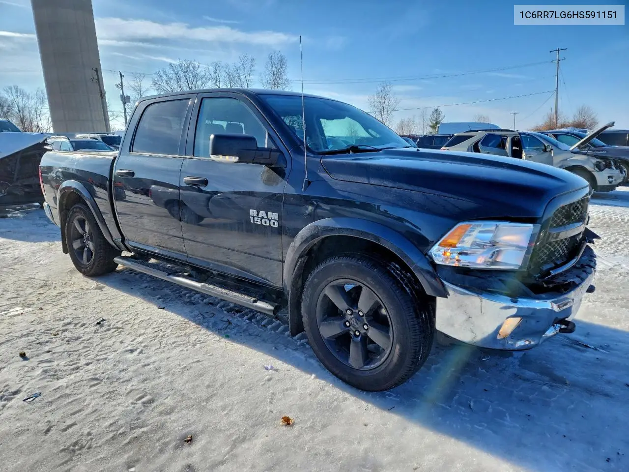 1C6RR7LG6HS591151 2017 Ram 1500 Slt