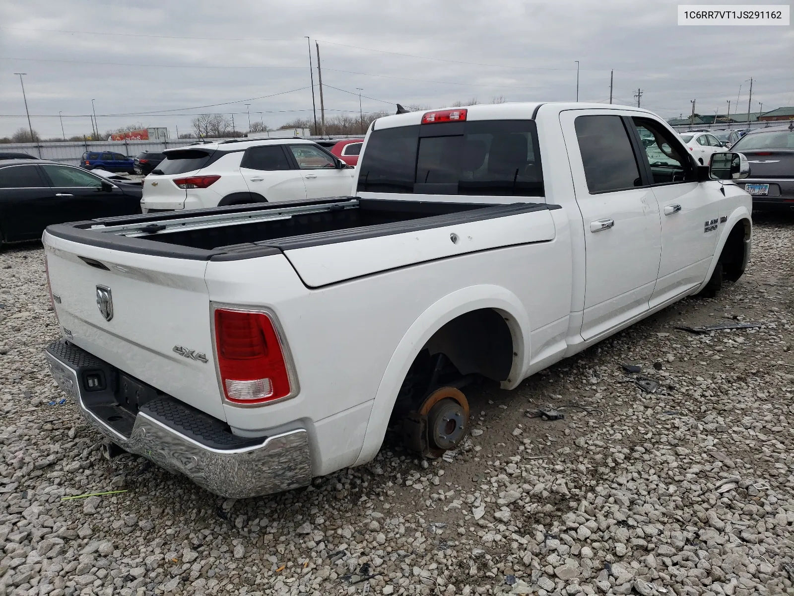 2018 Ram 1500 Laramie VIN: 1C6RR7VT1JS291162 Lot: 64432624