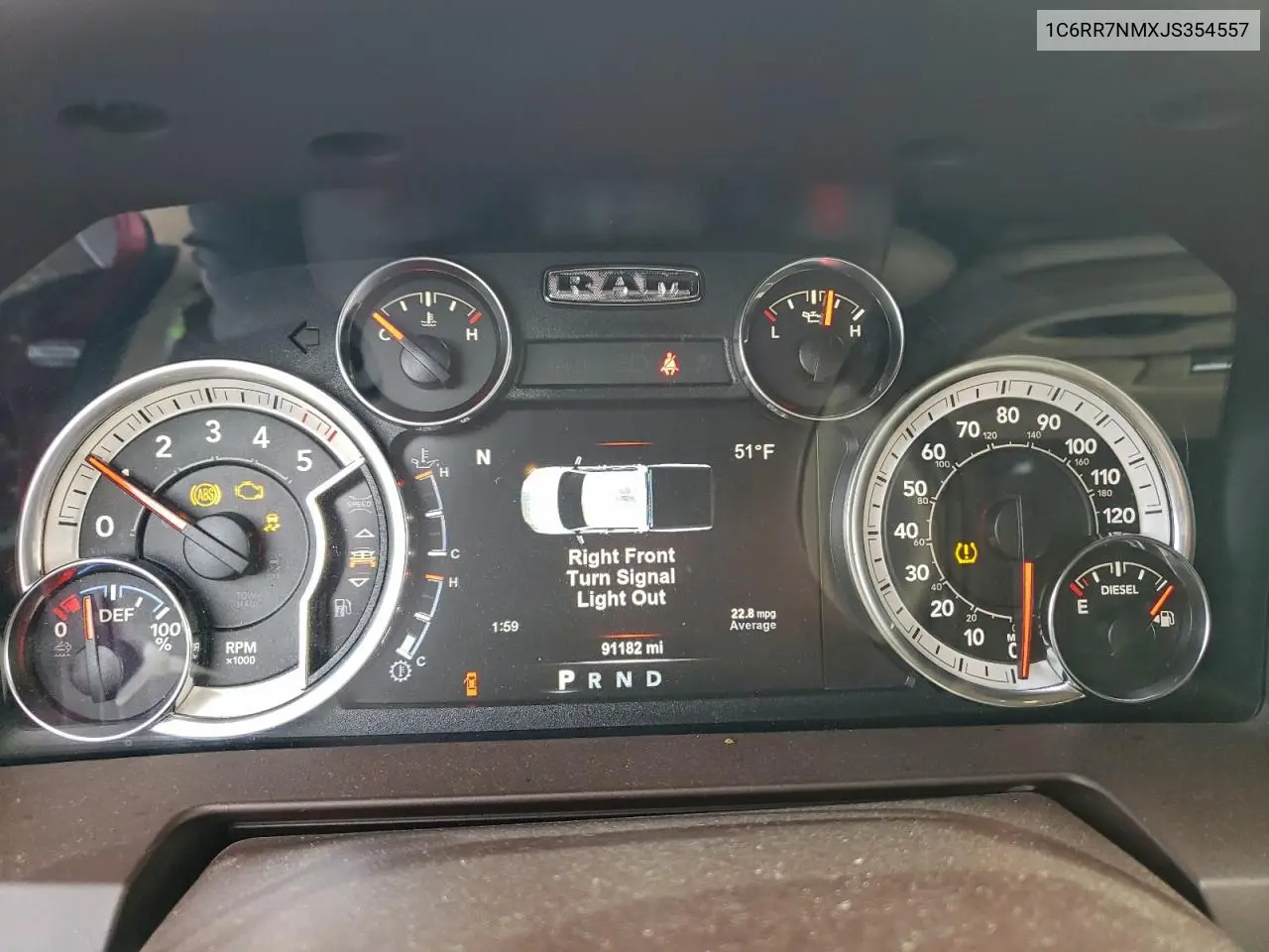 1C6RR7NMXJS354557 2018 Ram 1500 Laramie
