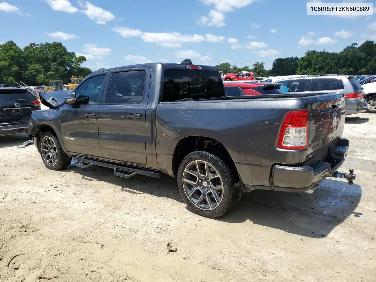 2019 Ram 1500 Big Horn/Lone Star VIN: 1C6RREFT3KN600889 Lot: 55091564