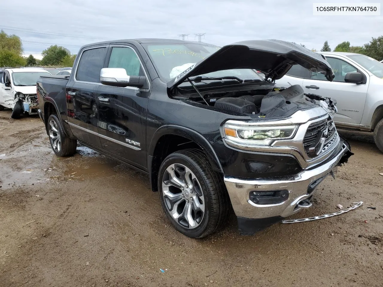 2019 Ram 1500 Limited VIN: 1C6SRFHT7KN764750 Lot: 73042104