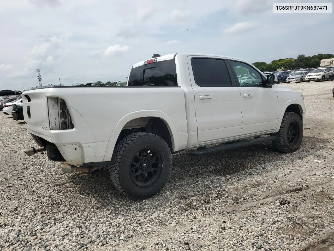 2019 Ram 1500 Laramie VIN: 1C6SRFJT9KN687471 Lot: 73135164