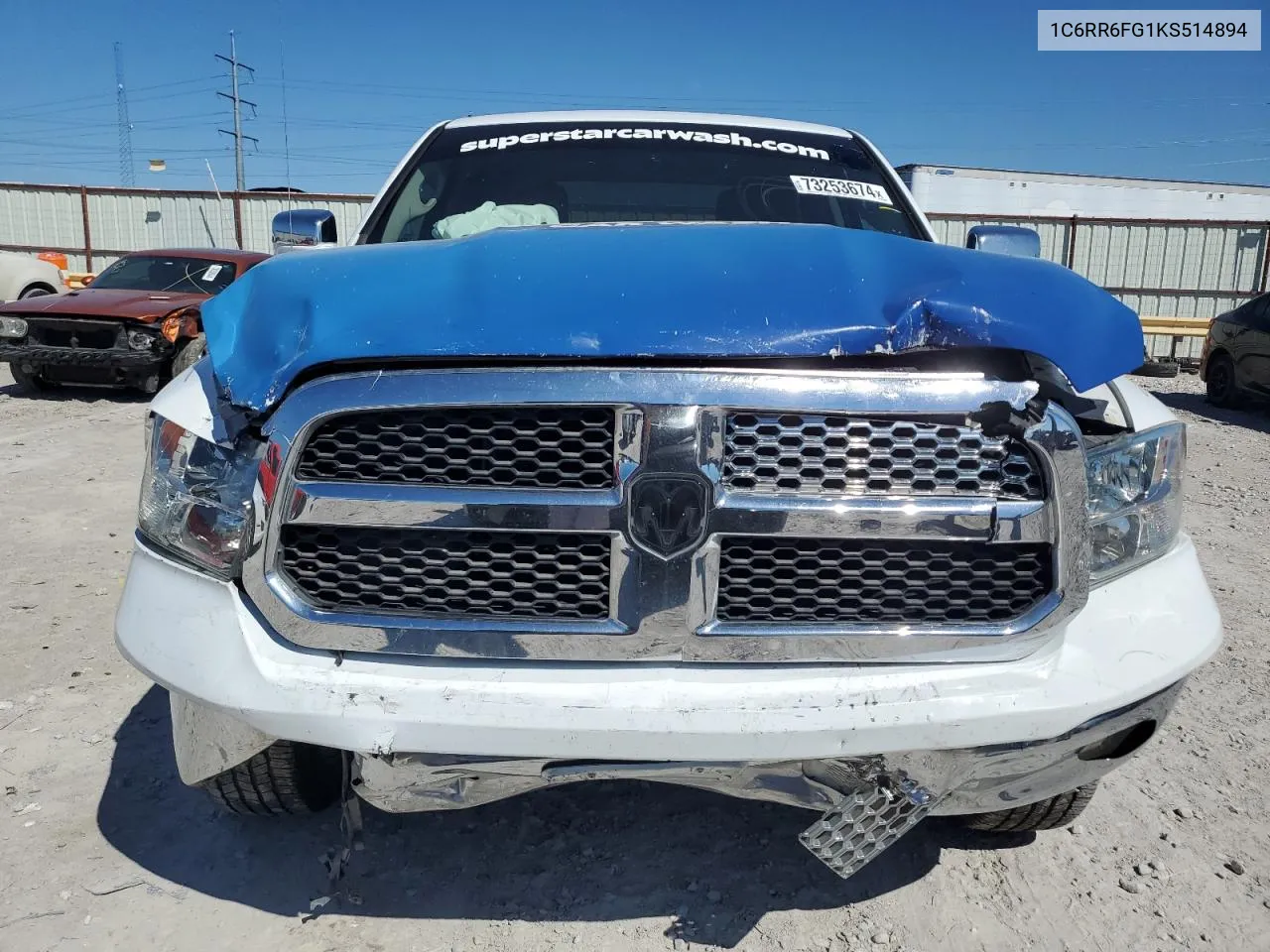 2019 Ram 1500 Classic Tradesman VIN: 1C6RR6FG1KS514894 Lot: 73253674