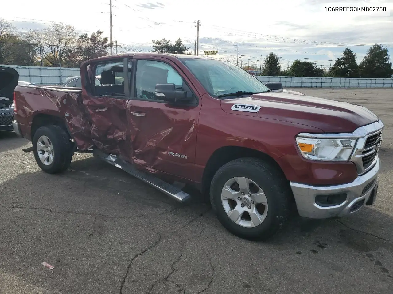 1C6RRFFG3KN862758 2019 Ram 1500 Big Horn/Lone Star