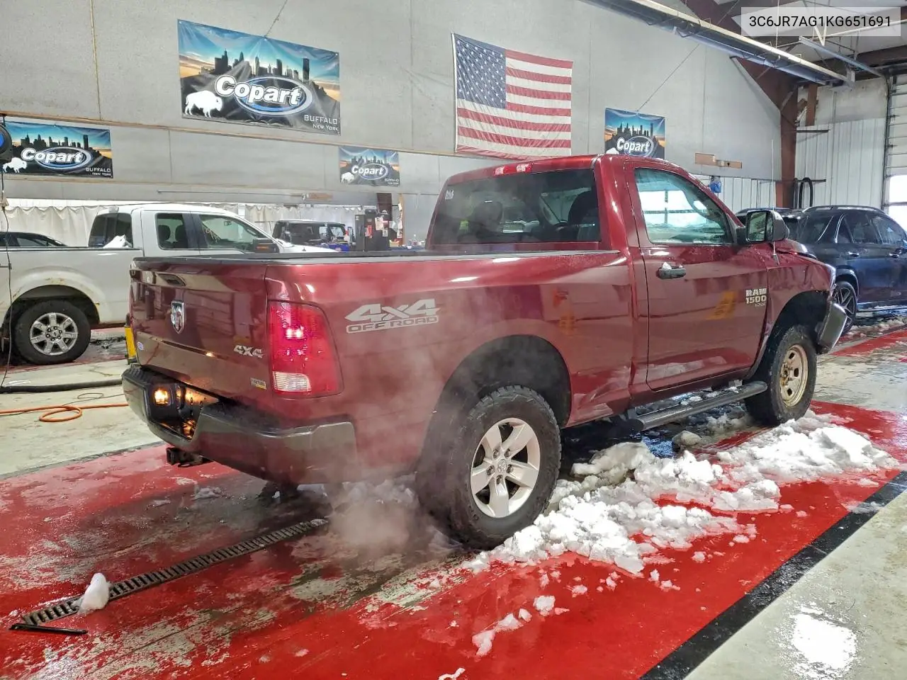 3C6JR7AG1KG651691 2019 Ram 1500 Classic Tradesman