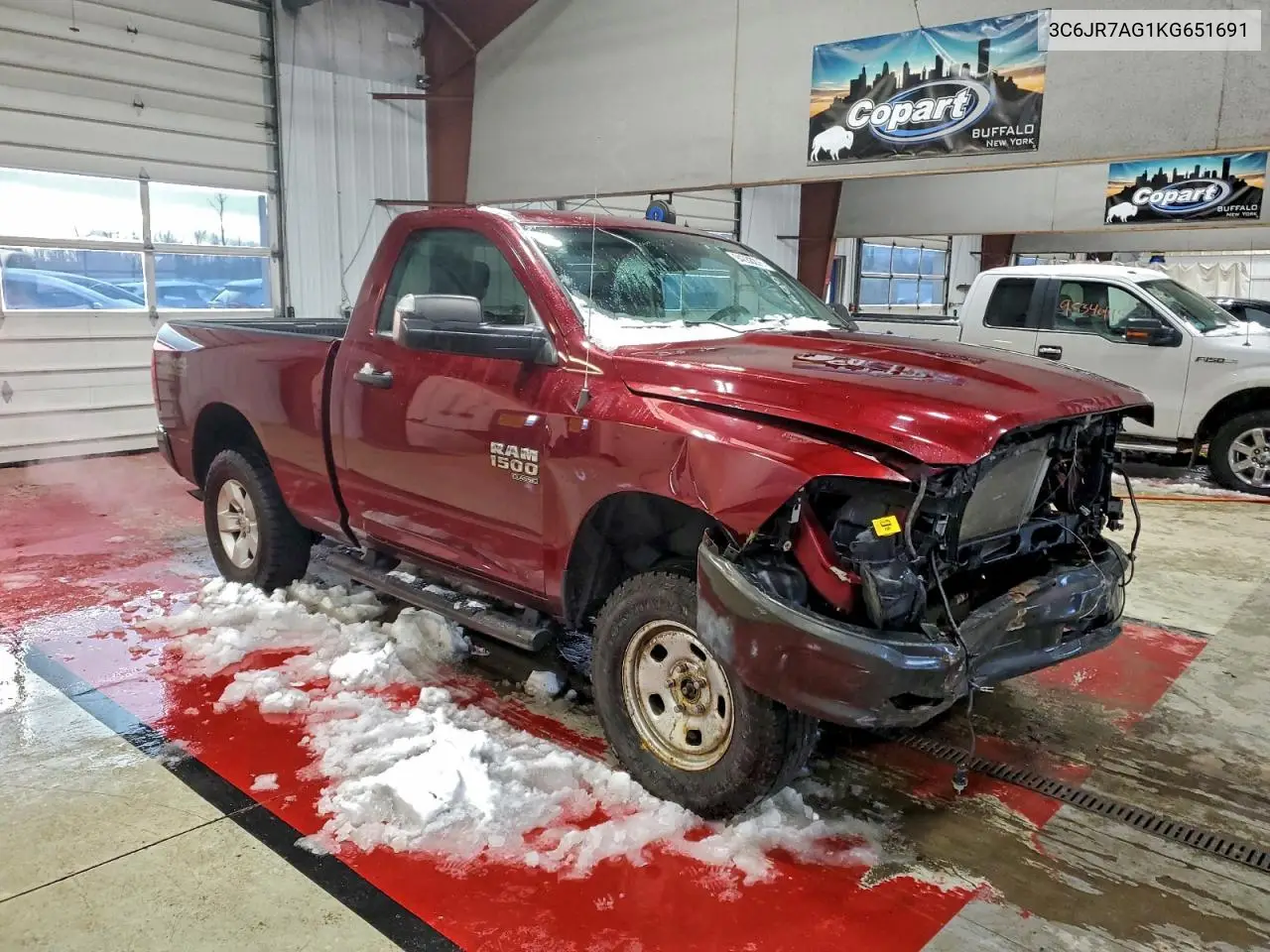 3C6JR7AG1KG651691 2019 Ram 1500 Classic Tradesman