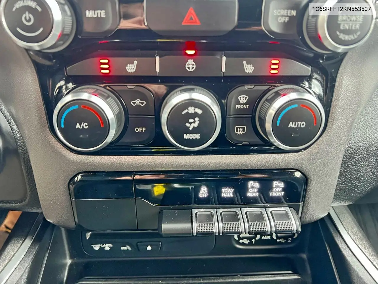 1C6SRFFT2KN553507 2019 Ram 1500 Big Horn/Lone Star 4X4 5'7 Box