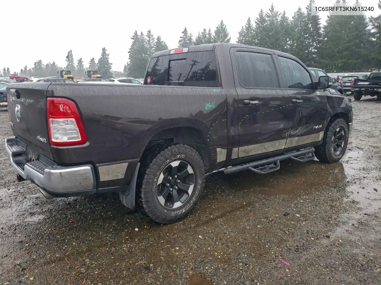 1C6SRFFT3KN615240 2019 Ram 1500 Big Horn/Lone Star