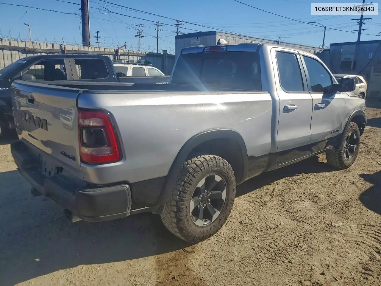 1C6SRFET3KN826343 2019 Ram 1500 Rebel