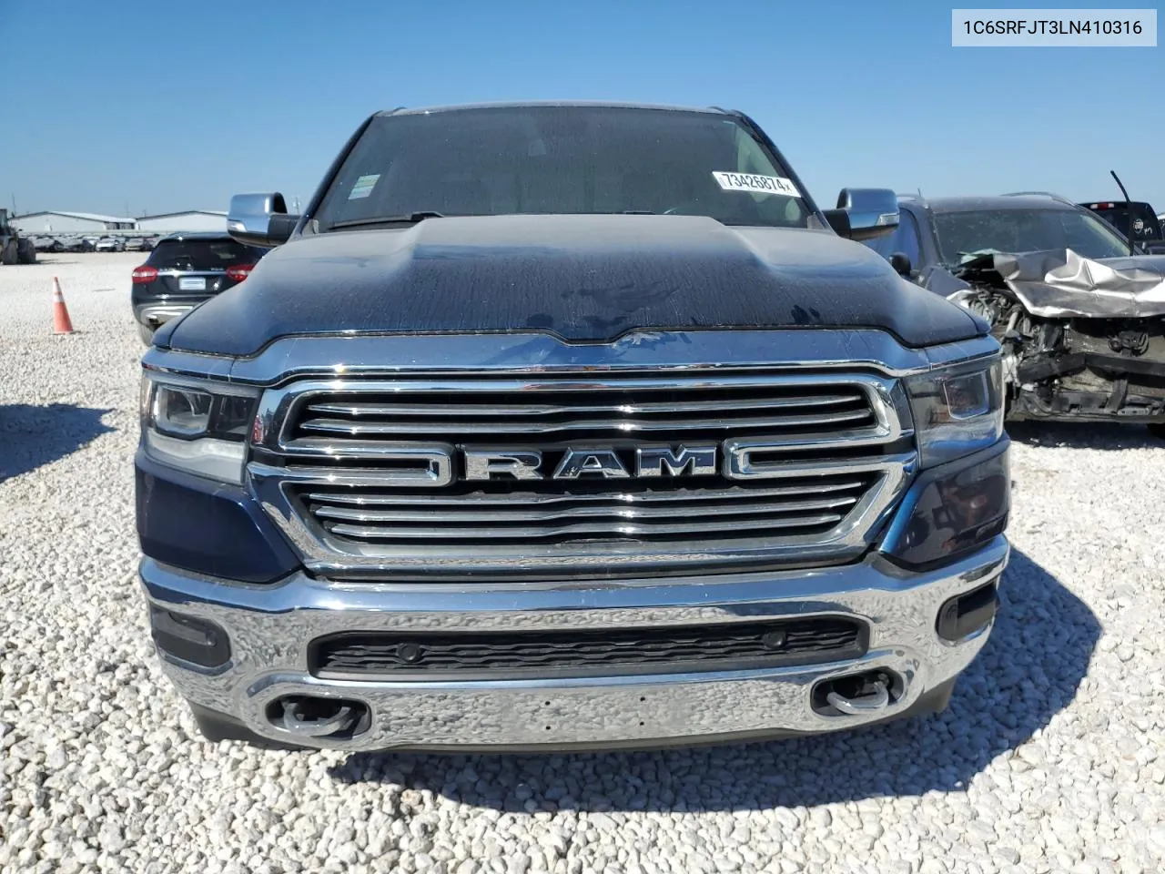 2020 Ram 1500 Laramie VIN: 1C6SRFJT3LN410316 Lot: 73426874