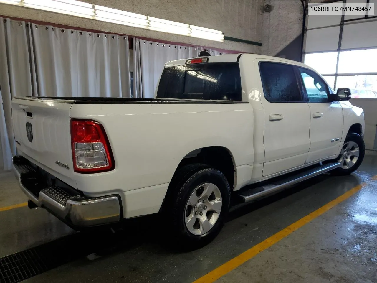 2021 Ram 1500 Big Horn/Lone Star VIN: 1C6RRFFG7MN748457 Lot: 70615604