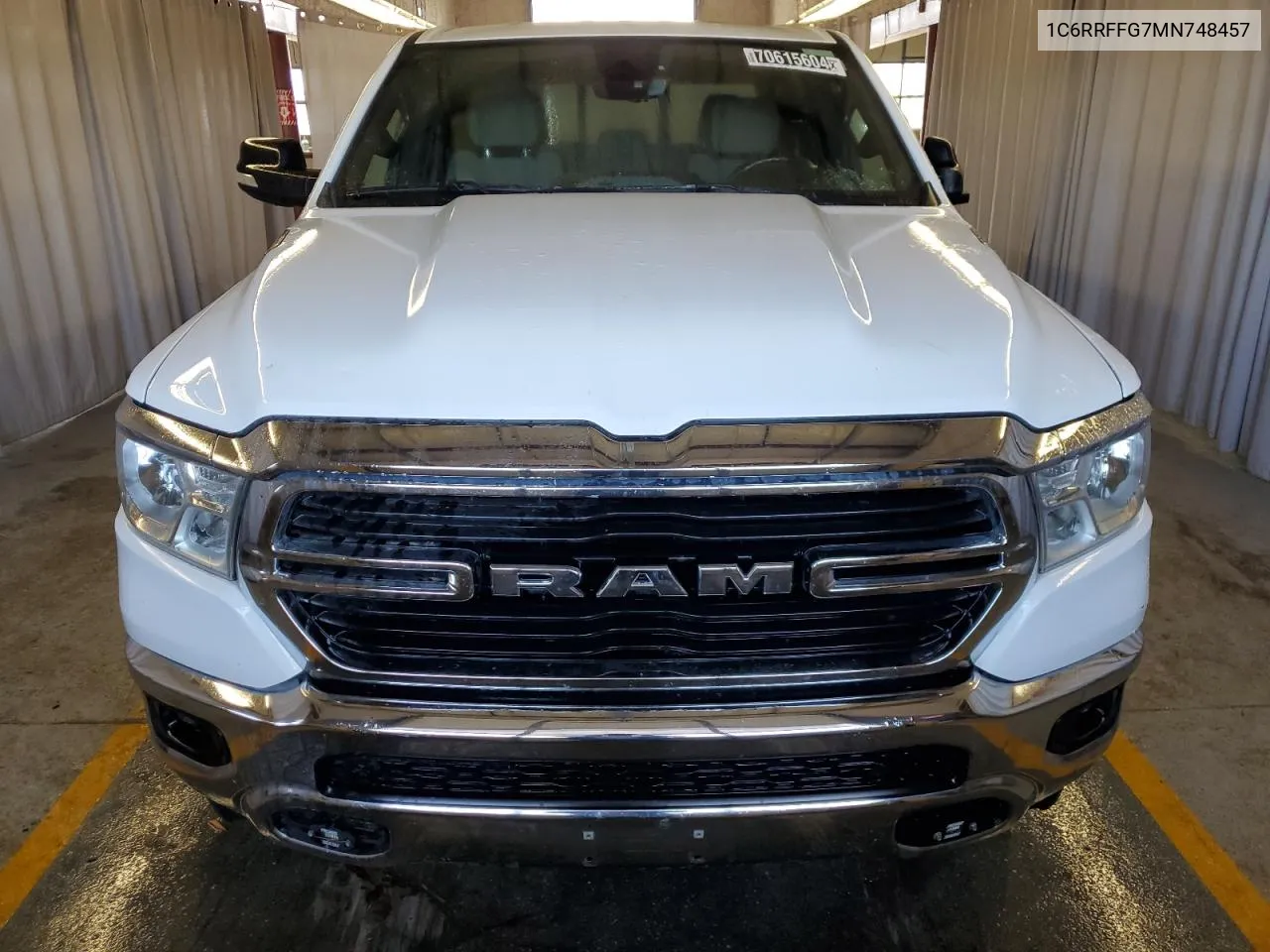 2021 Ram 1500 Big Horn/Lone Star VIN: 1C6RRFFG7MN748457 Lot: 70615604