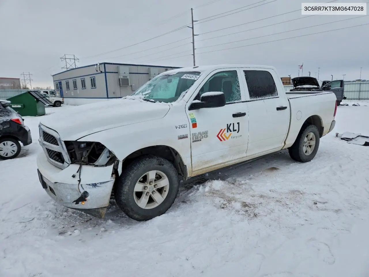 3C6RR7KT3MG647028 2021 Ram 1500 Classic Tradesman