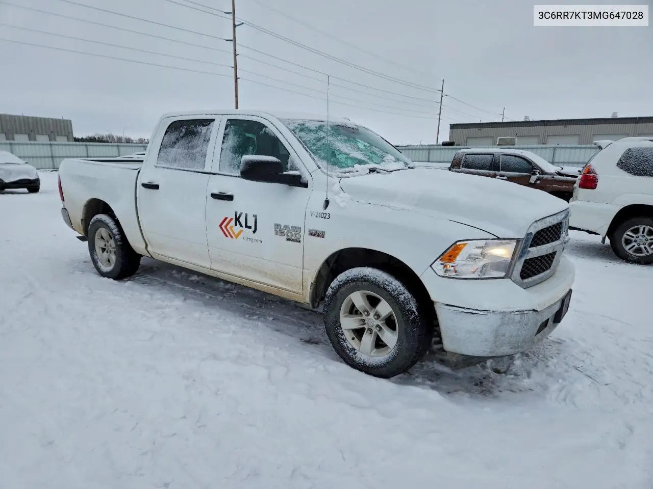 3C6RR7KT3MG647028 2021 Ram 1500 Classic Tradesman