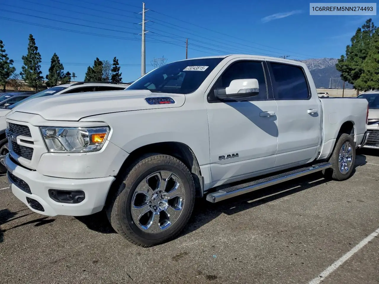 1C6RREFM5NN274493 2022 Ram 1500 Big Horn/Lone Star