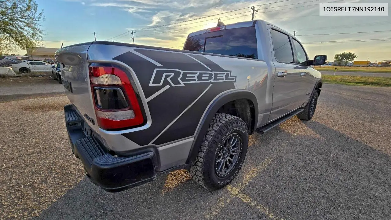 1C6SRFLT7NN192140 2022 Ram 1500 Rebel