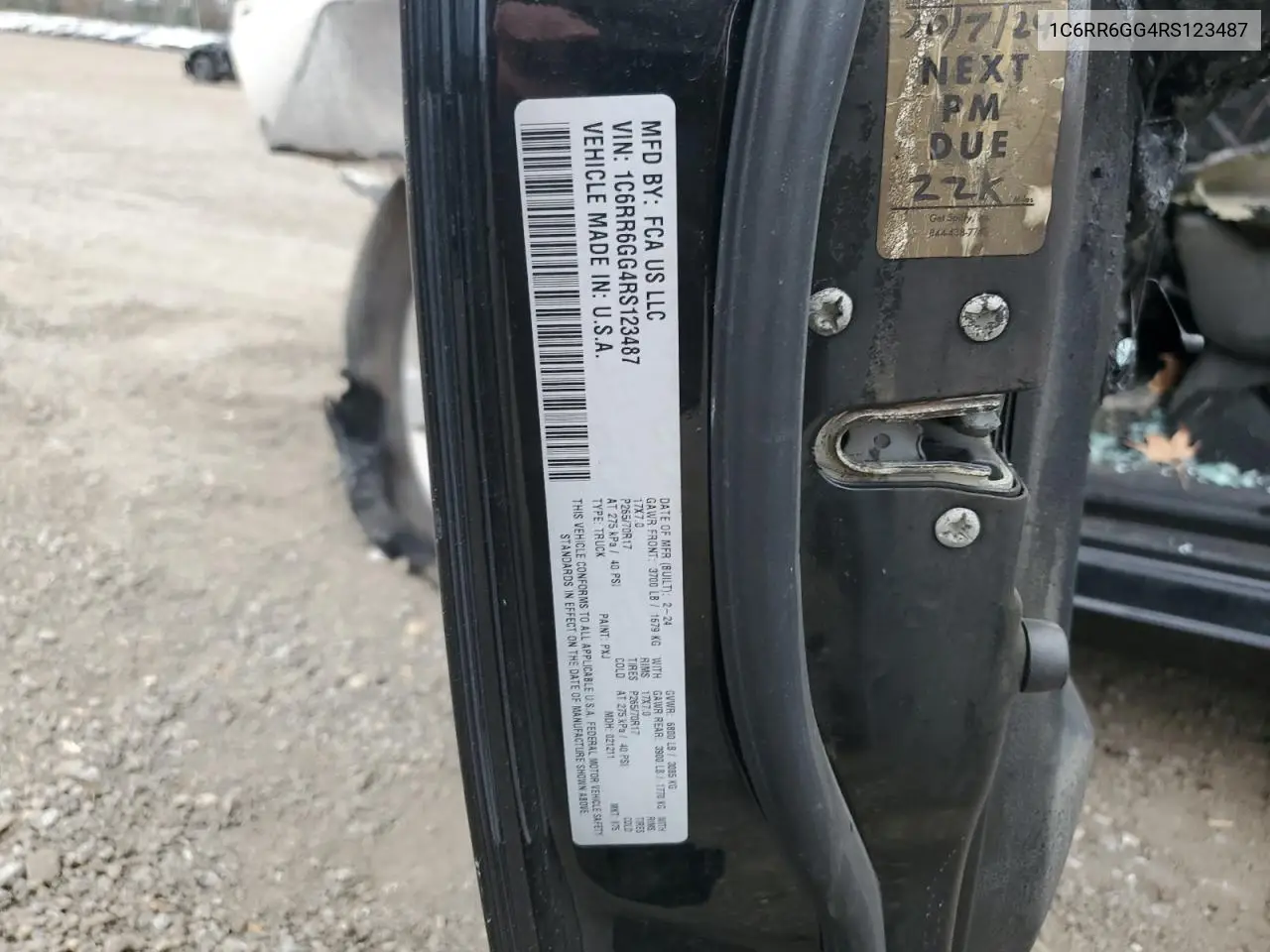1C6RR6GG4RS123487 2024 Ram 1500 Classic Slt
