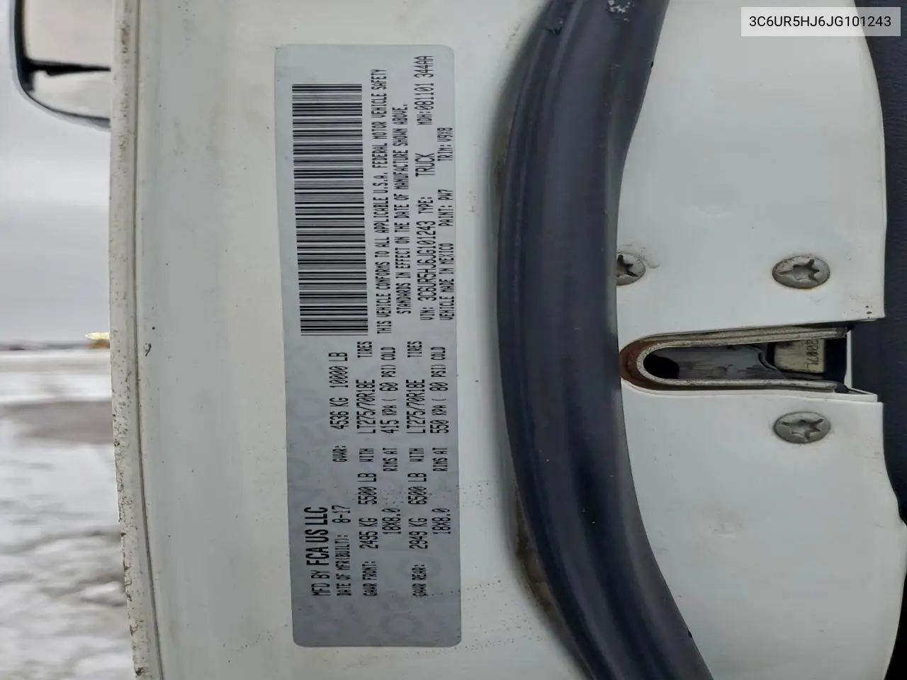 3C6UR5HJ6JG101243 2018 Ram 2500 St