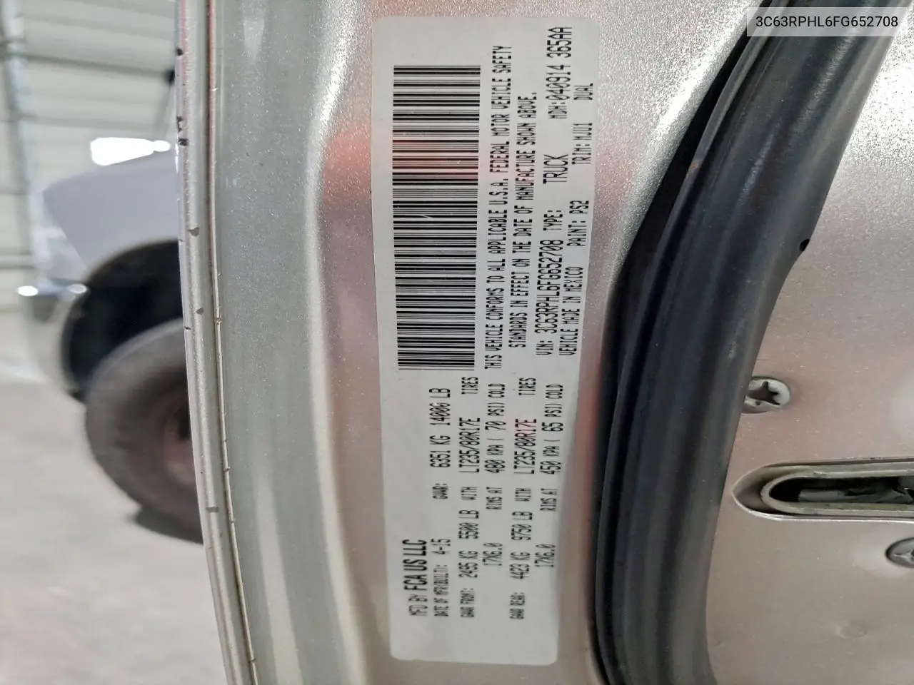 3C63RPHL6FG652708 2015 Ram 3500 Slt