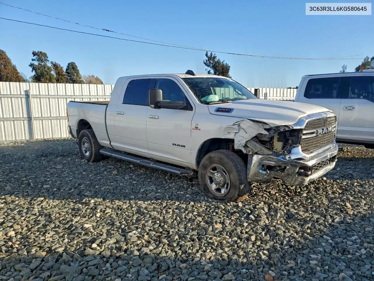 3C63R3LL6KG580645 2019 Ram 3500 Big Horn