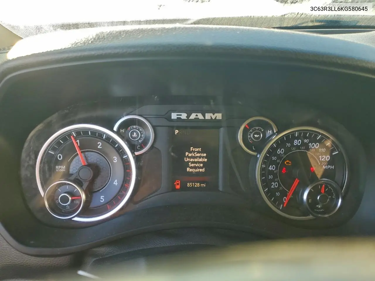 3C63R3LL6KG580645 2019 Ram 3500 Big Horn