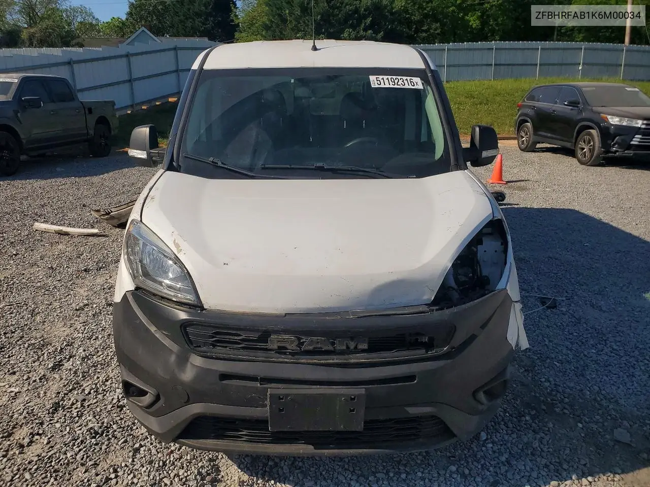 ZFBHRFAB1K6M00034 2019 Ram Promaster City