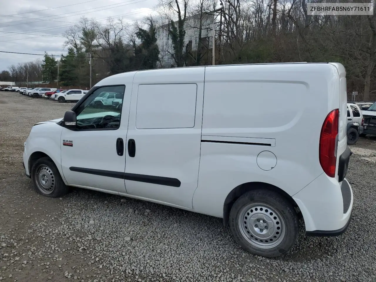 ZFBHRFAB5N6Y71611 2022 Ram Promaster City Tradesman