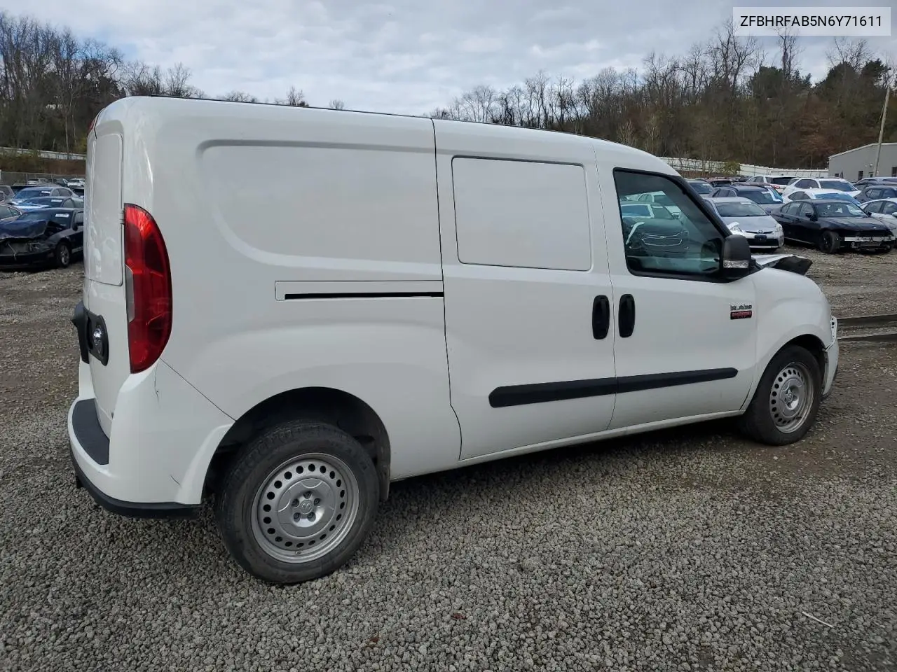 ZFBHRFAB5N6Y71611 2022 Ram Promaster City Tradesman