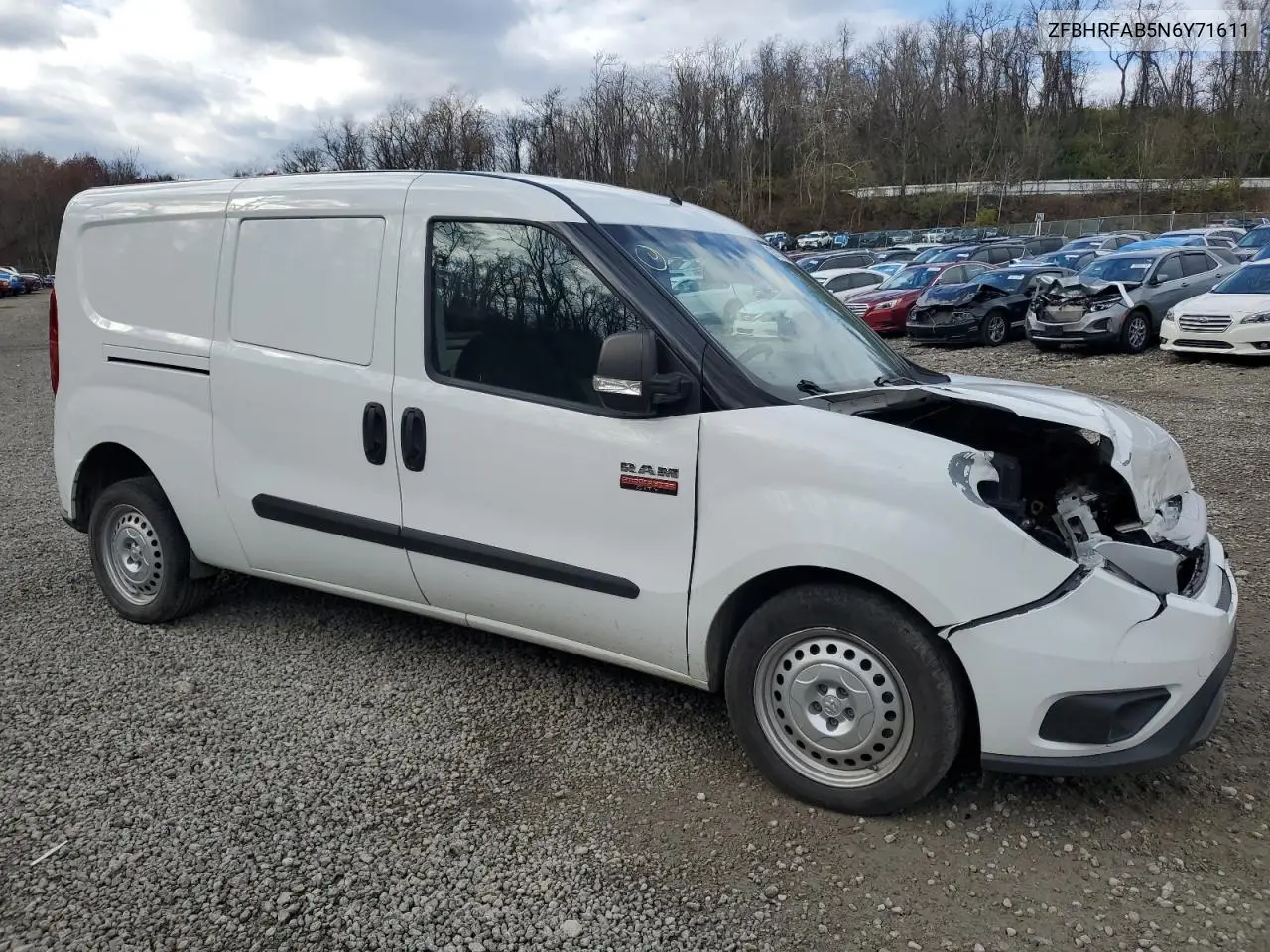 ZFBHRFAB5N6Y71611 2022 Ram Promaster City Tradesman