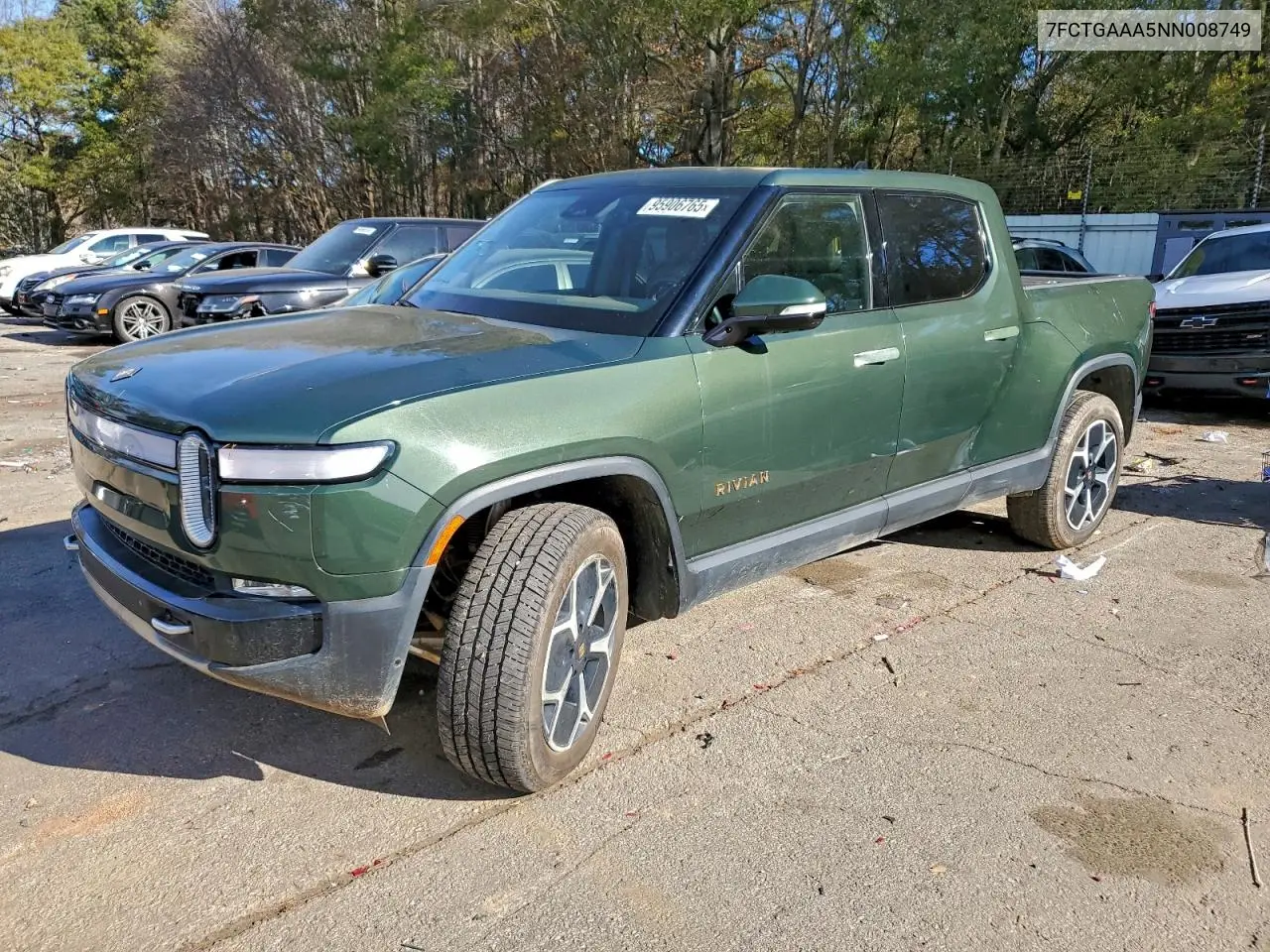 7FCTGAAA5NN008749 2022 Rivian R1T Adventure