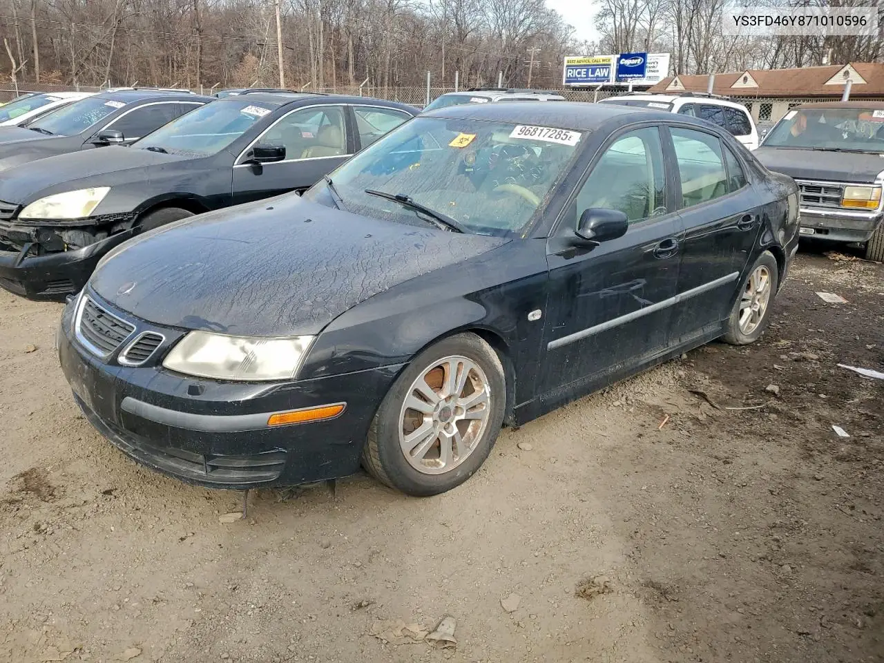 YS3FD46Y871010596 2007 Saab 9-3 2.0T