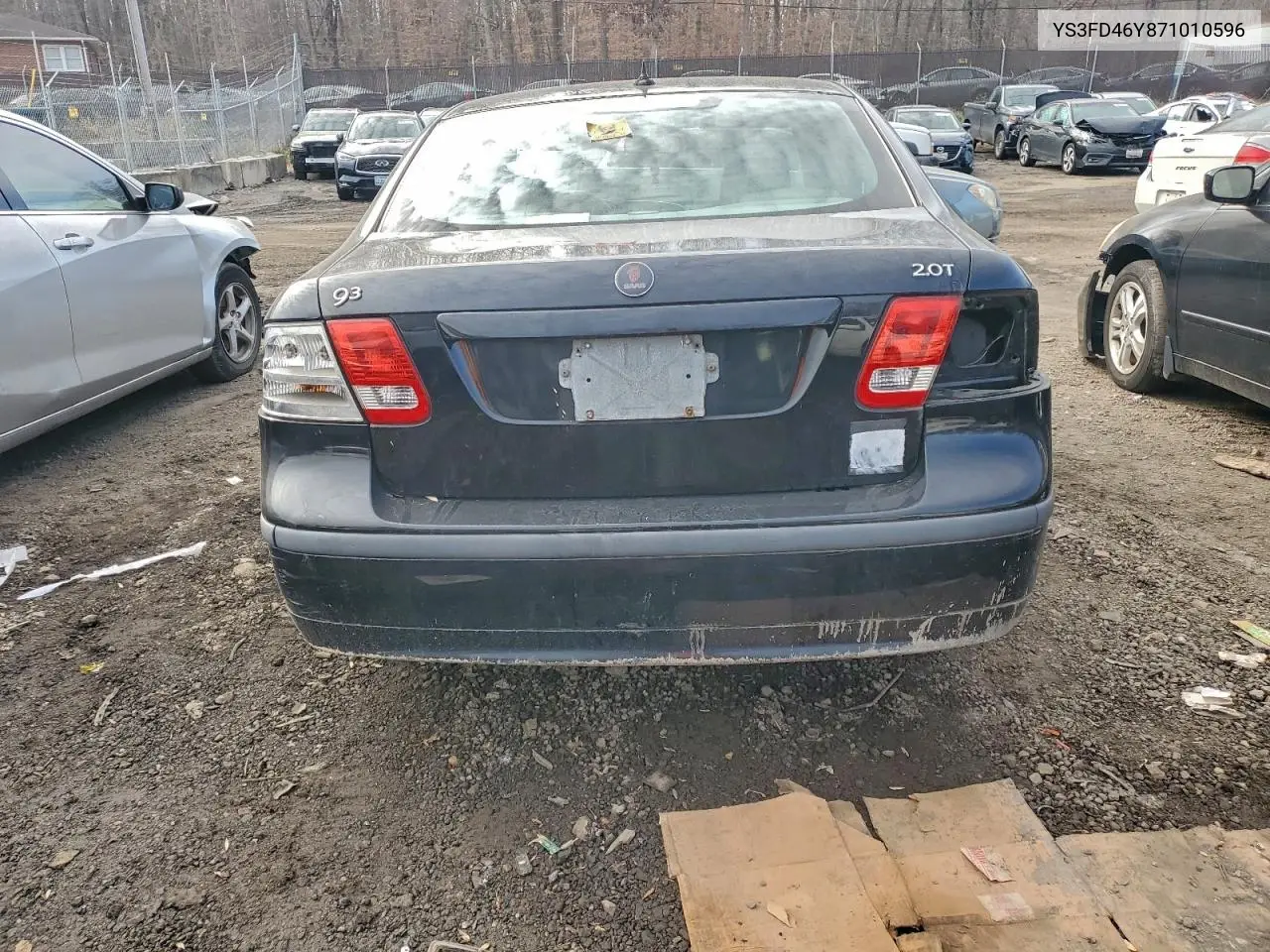 YS3FD46Y871010596 2007 Saab 9-3 2.0T