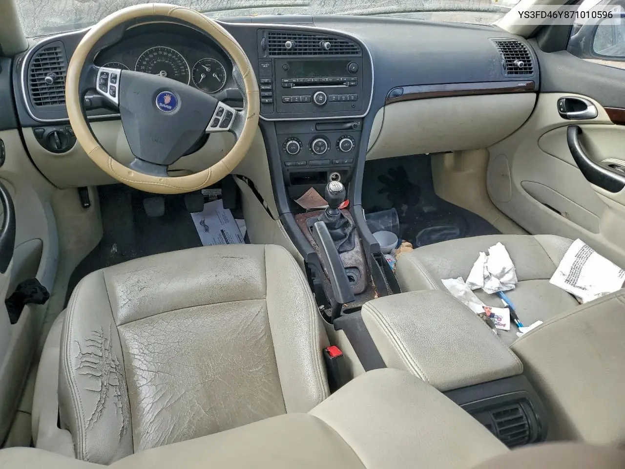 YS3FD46Y871010596 2007 Saab 9-3 2.0T