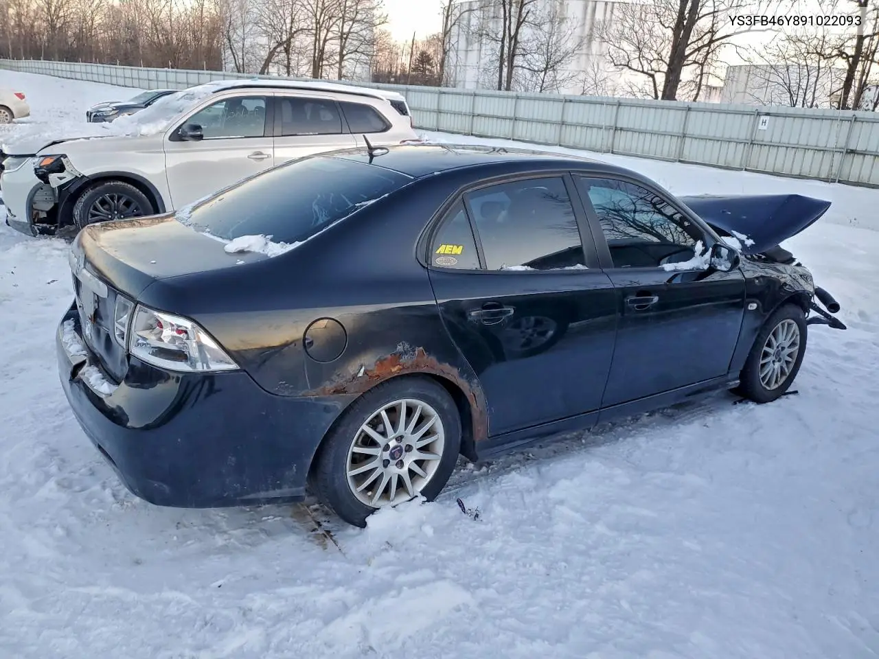 YS3FB46Y891022093 2009 Saab 9-3 2.0T