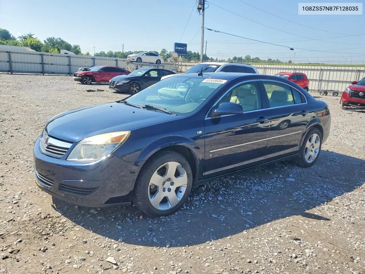 2007 Saturn Aura Xe VIN: 1G8ZS57N87F128035 Lot: 55569686