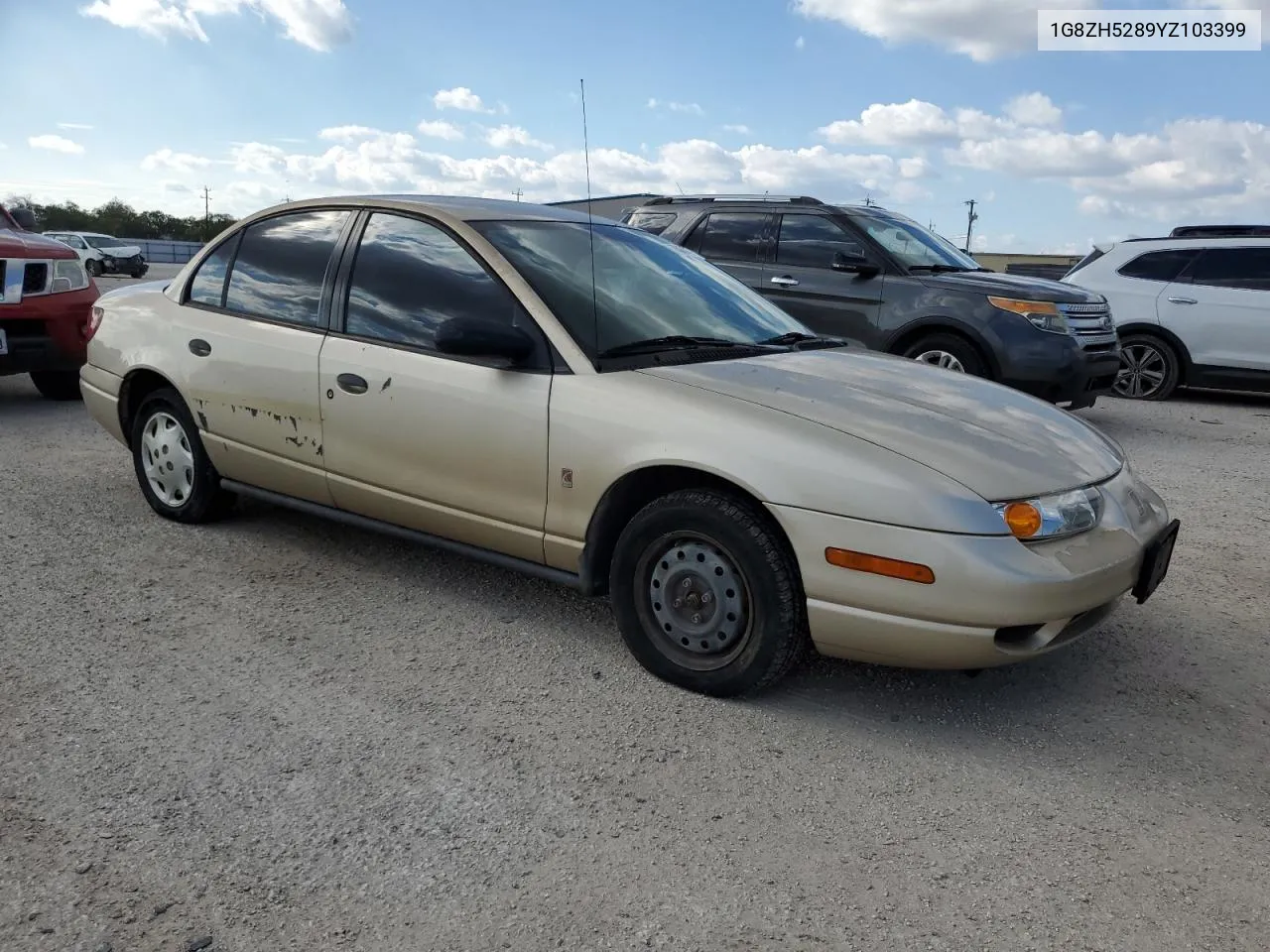 2000 Saturn Sl1 VIN: 1G8ZH5289YZ103399 Lot: 70488744