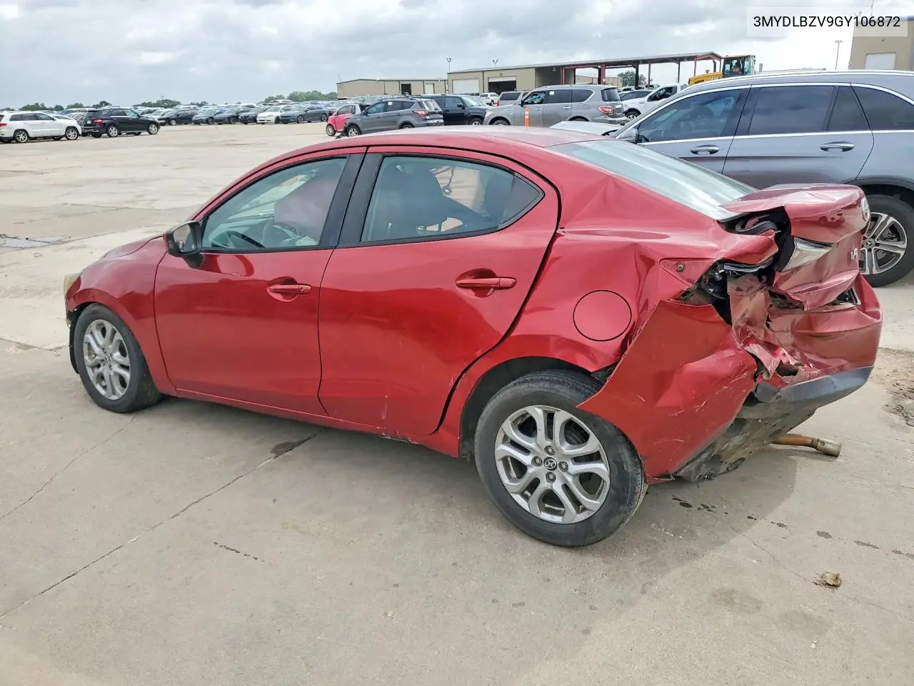 2016 Scion Ia Base VIN: 3MYDLBZV9GY106872 Lot: 56477636