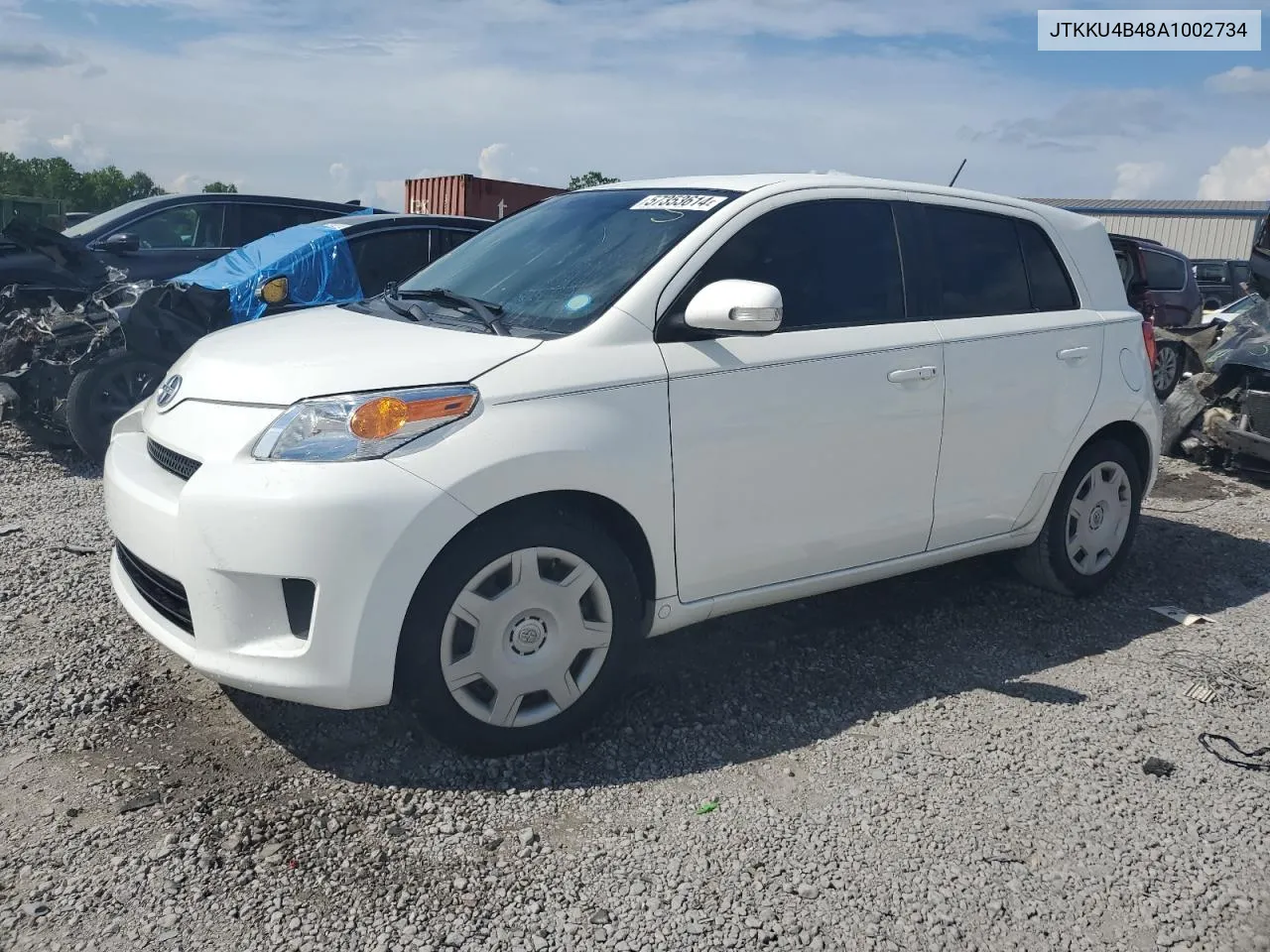 2010 Toyota Scion Xd VIN: JTKKU4B48A1002734 Lot: 57353614